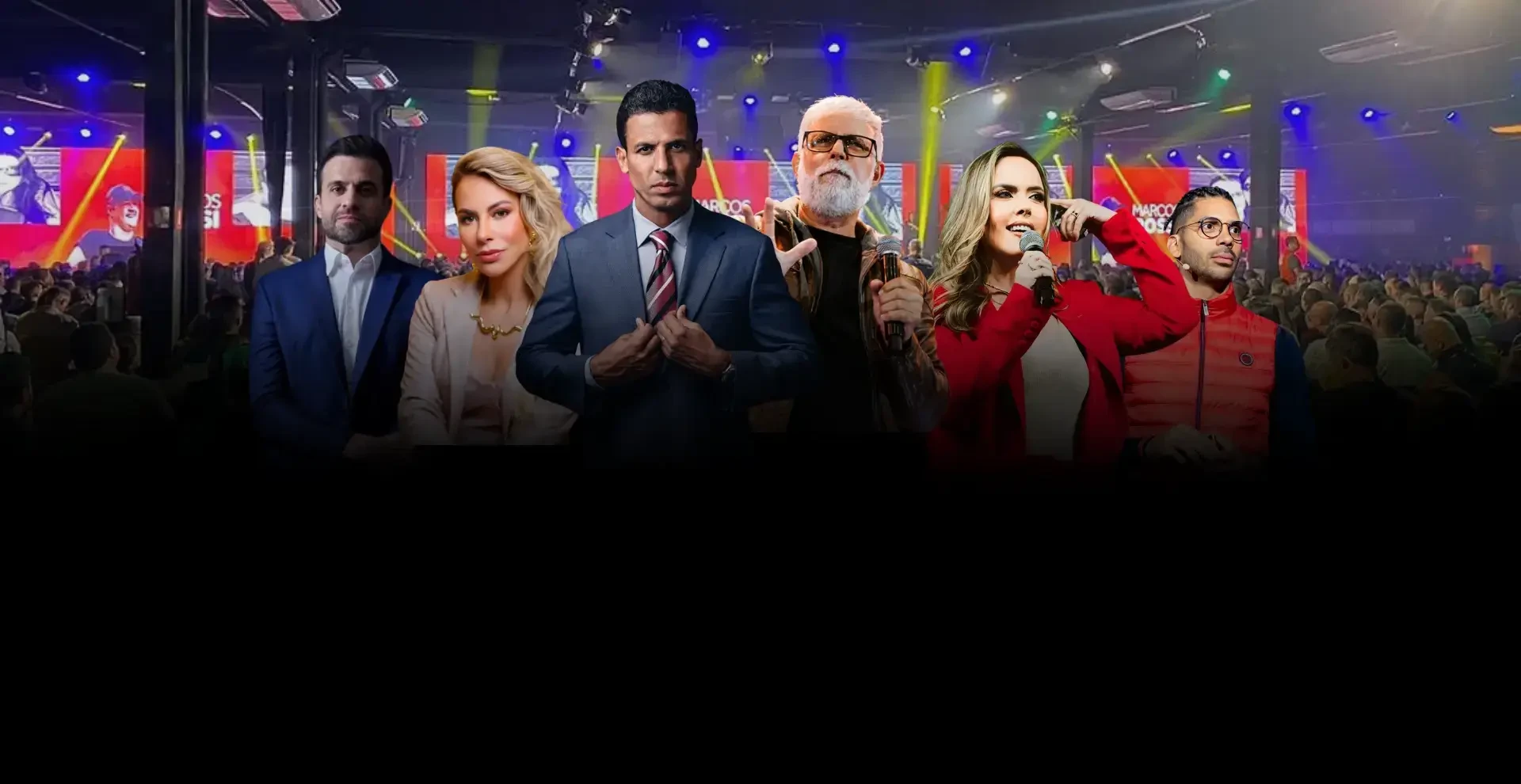 Palco e público em uma experiência audiovisual no Coliseu